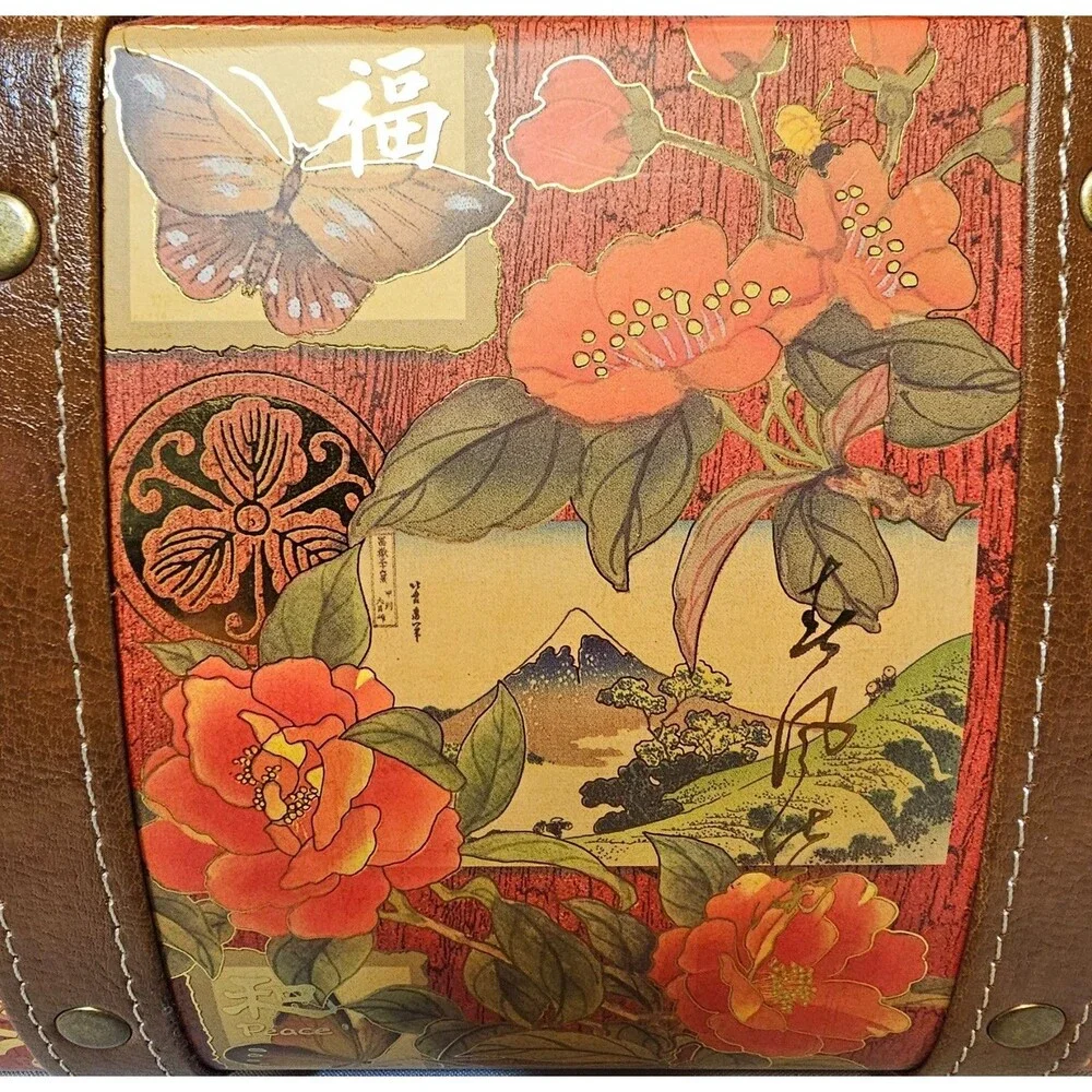 Punch Studio Decorative Case Hard Case Purse Keepsake Box Deco Art Oriental